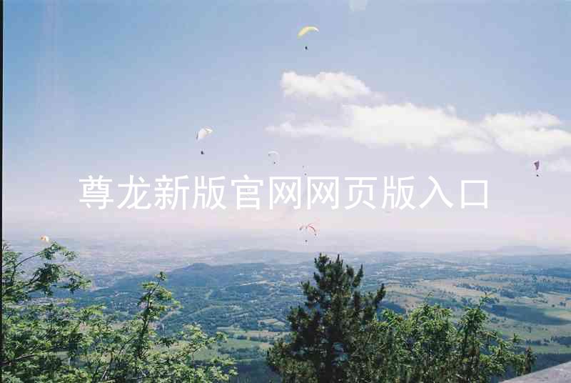 尊龙新版官网网页版入口